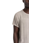 La Haine Inside Us | SS26 - Cold dyed viscose t-shirt, Sand M1225