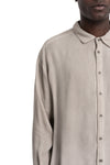 La Haine Inside Us | SS26 - Cold dyed viscose shirt, Sand M1224