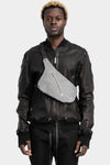 Isaac Sellam | SS25 - Crossbody leather bag, Grey reflective