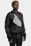 Isaac Sellam | SS25 - Crossbody leather bag, Grey reflective