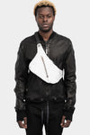 Isaac Sellam | SS25 - Crossbody leather bag, Grey reflective