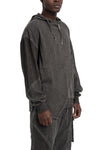 La Haine Inside Us | SS26 - Asymmetric hooded contrast sweater, Grey M1271