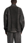 La Haine Inside Us | SS-26 Oversized Sports Jacket, Cold Dye Grey M1272