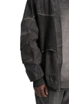 La Haine Inside Us | SS-26 Oversized Sports Jacket, Cold Dye Grey M1272