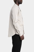 First Aid To the Injured | AW24 - Mandarin collar shirt, Oyster