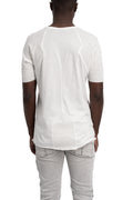 Thom Krom | SS26 - Ribbed sleeve t-shirt, White MTS934