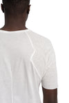 Thom Krom | SS26 - Ribbed sleeve t-shirt, White MTS934