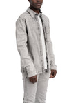 Thom Krom | SS26 - Denim overshirt, Light grey MH181