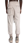 Thom Krom | SS26 - Cotton linen contrast drawstring pants,  Cold dye stone MST523