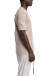 Thom Krom | SS26 - Crinkled double layer t-shirt, Stone MTS921