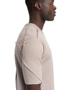Thom Krom | SS26 - Crinkled double layer t-shirt, Stone MTS921