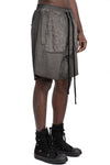 Thom Krom | SS26 - Contrast Shorts, Cold dye grey MST515