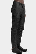 Lightweight cotton gauze pants, Smeared black