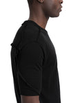 Thom Krom | SS26 - Crinkled double layer t-shirt, Black MTS921