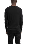 Thom Krom | SS26 - Contrast long sleeve tee, Black MTS941