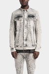 Masnada | SS25 - External seams denim jacket, Dirt white