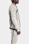 Masnada | SS25 - External seams denim jacket, Dirt white