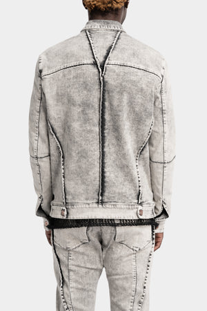 Masnada | SS25 - External seams denim jacket, Dirt white