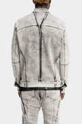 External seams denim jacket, Dirt white