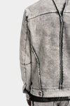 Masnada | SS25 - External seams denim jacket, Dirt white