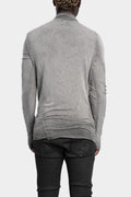 Resinated cashmere blend high neck sweater, Antra Resin