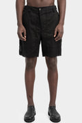 Lightweight Bermuda shorts, Smeared black