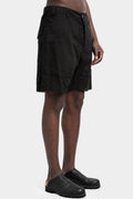 Lightweight Bermuda shorts, Smeared black