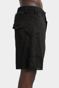 Lightweight Bermuda shorts, Smeared black