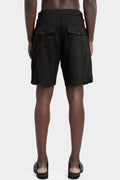 Lightweight Bermuda shorts, Smeared black