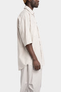 Linen blend short sleeve shirt, Off white