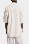 Linen blend short sleeve shirt, Off white