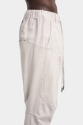 Curved knee sweatpants, Off white