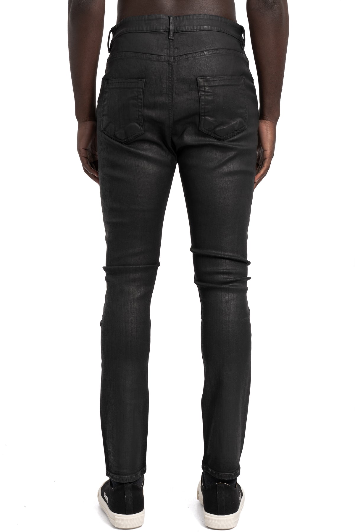 Rick Owens DRKSHDW | Detroit cut jeans, Deep black wax DU01F4366 SDBK