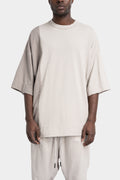 Oversized contrast t-shirt, Beige