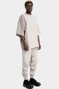 Oversized contrast t-shirt, Beige