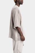 Oversized contrast t-shirt, Beige