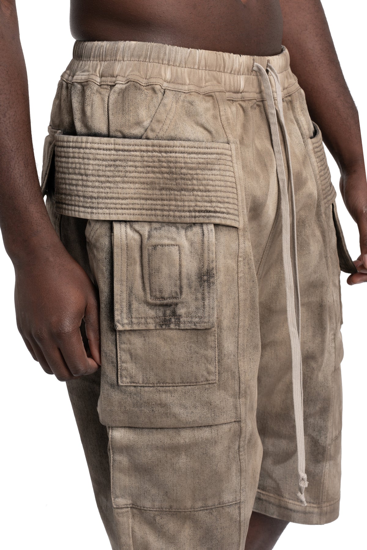 Rick Owens DRKSHDW | Cargobela shorts, Dust Washed Denim DU01F4382 DST