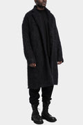 Long buttoned alpaca / wool coat