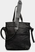 Waxed leather shoulder / tote bag