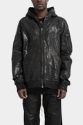 Gimp flight bomber jacket, Foil cotton poplin