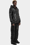 Gimp flight bomber jacket, Foil cotton poplin