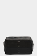 Daniele Basta | AW24 - Silver staples leather toilet bag