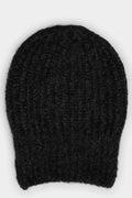 Alpaca / Virgin wool knit beanie, Dark Grey