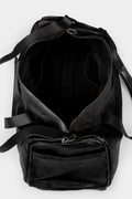 Large leather duffle bag