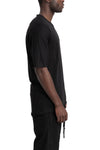 69 By Isaac Sellam | SS26 - Contrast cotton t-shirt, LOYAL-T Black