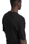 69 By Isaac Sellam | SS26 - Contrast cotton t-shirt, LOYAL-T Black