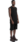 69 By Isaac Sellam | SS26 - Contrast cotton tank top, Black BARDEUR