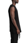 69 By Isaac Sellam | SS26 - Contrast cotton tank top, Black BARDEUR