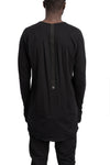 69 By Isaac Sellam | SS26 - Anatomical long sleeve tee, HUMANI-T Black