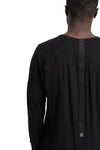 69 By Isaac Sellam | SS26 - Anatomical long sleeve tee, HUMANI-T Black